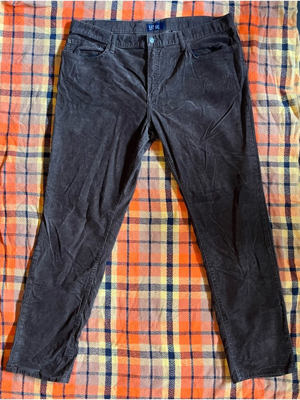 GAP Denim Men’s Slim Dark Brown Corduroy Pants - 40 x 32